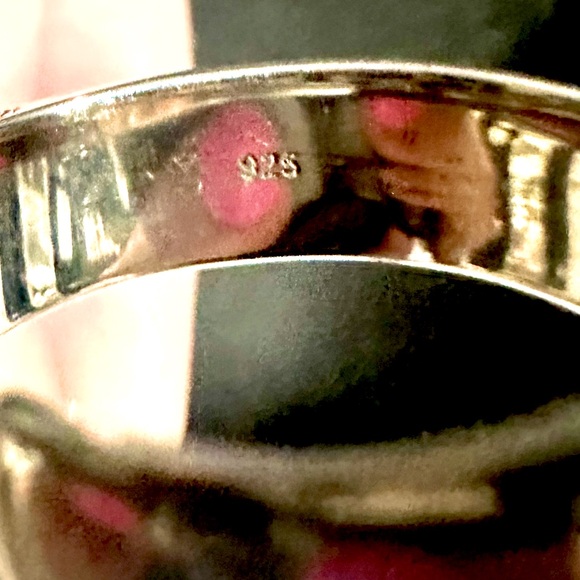 EUC Rainbow Quartz Faceted Flower Bust Sterling Silver Ring - Picture 13 of 13